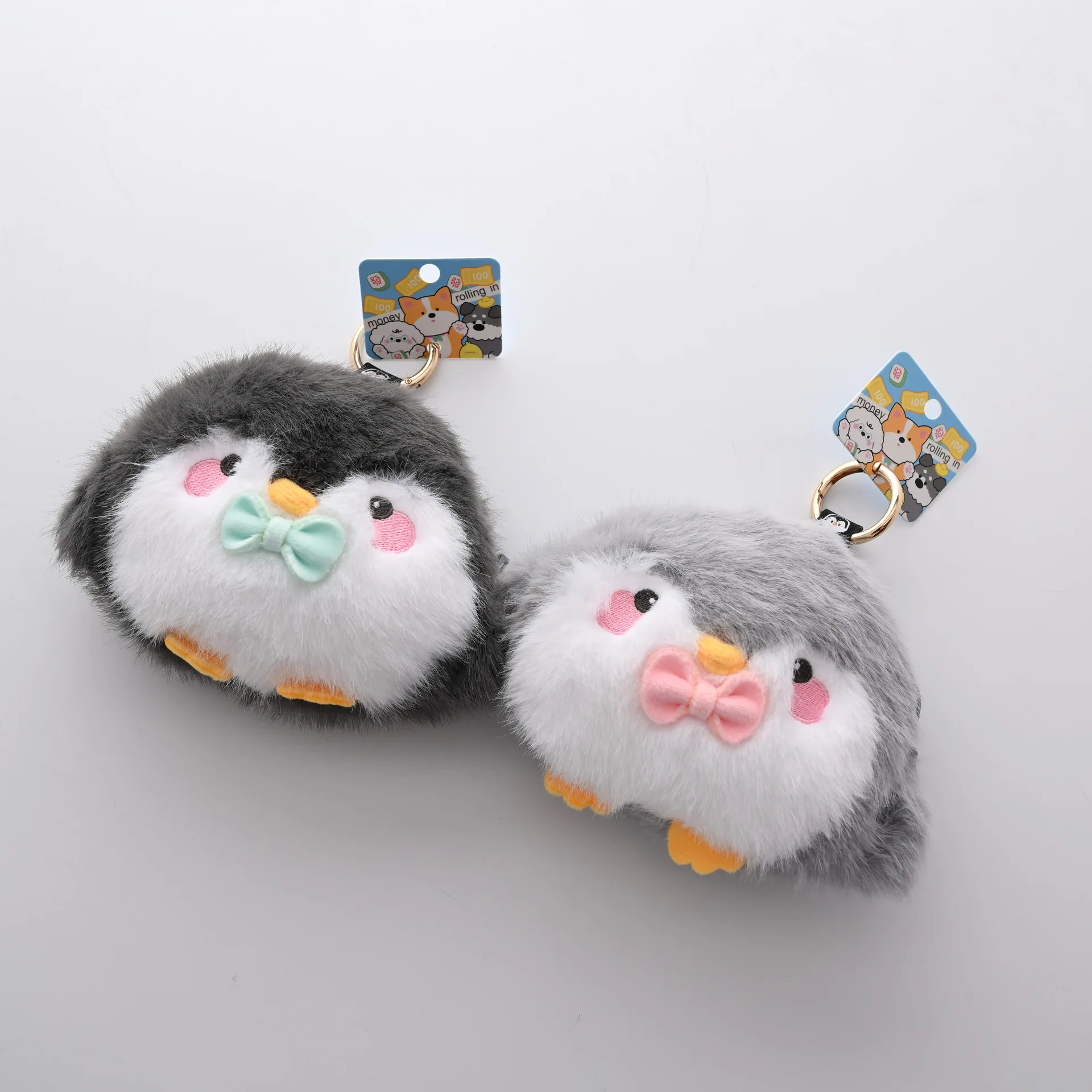 パンダ アライグマ グレーアライグマ ペンギン ぬいぐるみ 財布 高級キーホルダー ドールペンダント