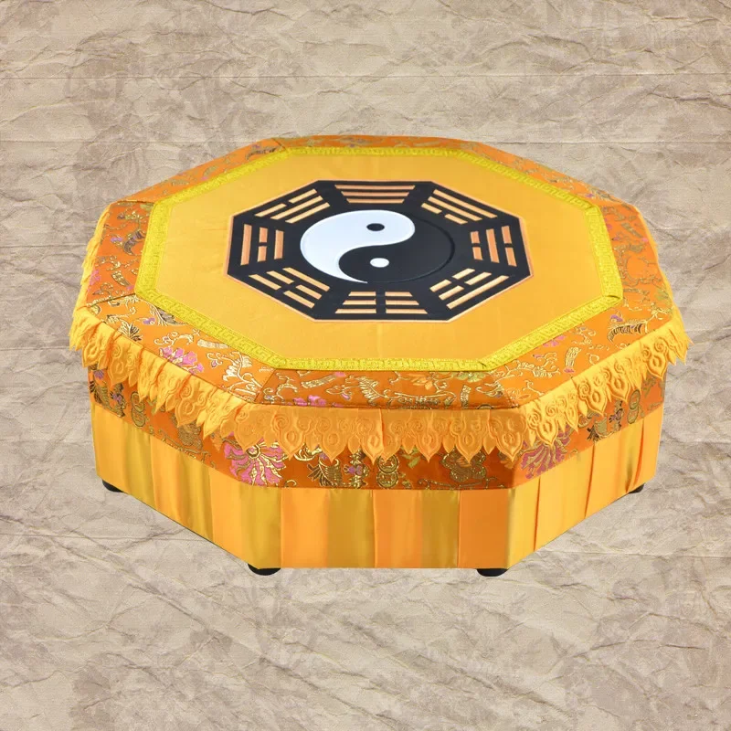 Octagonal Meditation Cushion Zafu Yoga Pillow for Home Practice Comfortable Round Floor Seat Mat for Zen Buddhist Prayer