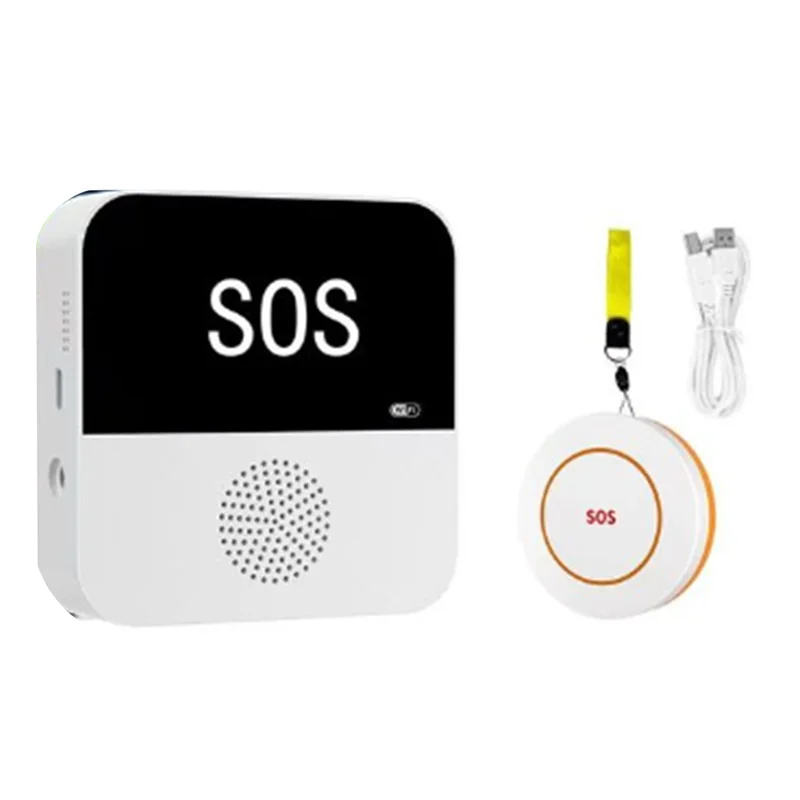 

【PROMOTION】Wireless Wifi Elderly Caregiver Pager SOS Call Button Emergency SOS Alert System For Seniors Patients Elderly
