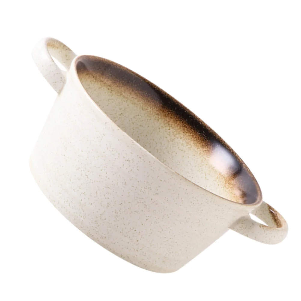 

Microwave Soup Bowl with Lid Salad Bowls Japanese Style Food Large White Noodle