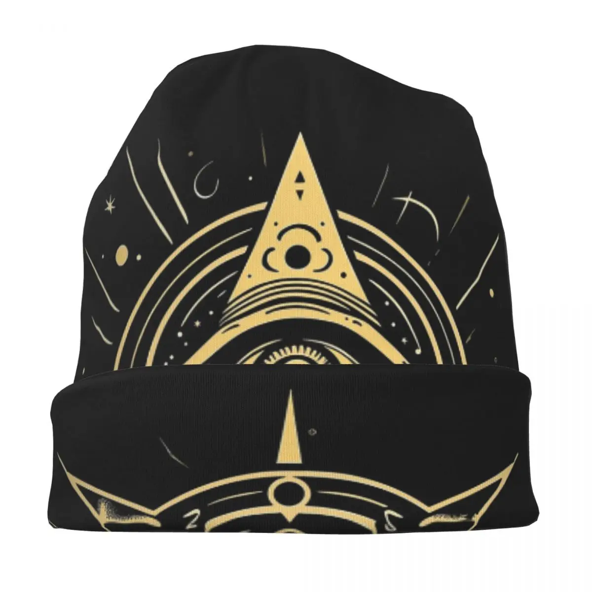 Illuminati All Seeing Eye Skullies Beanies Hats Warm Autumn Winter Outdoor Cap Knitted Bonnet Caps for Unisex Adult