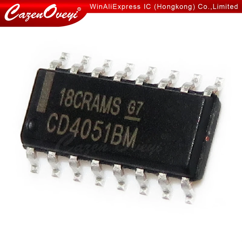 10pcs/lot CD4051BM CD4051 4051 SOP16 Eight Selective Switch New Original  In Stock