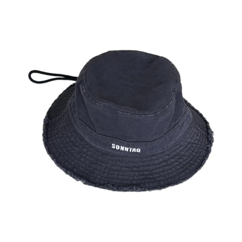 Fisherman Hat Bucket Hat for Girls Fashion Embroidery Casual Hat for Sports Gym Mountain Camping Hat Outdoor Activity