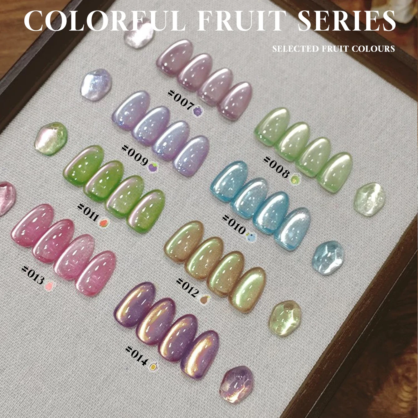 MIANEL 12ML 1-20PCS Vibrant Fruit Series Gel Polish 2026 New Arrival Ultra-Shimmer Cat Eye Nail Art Ice-Translucent Finish