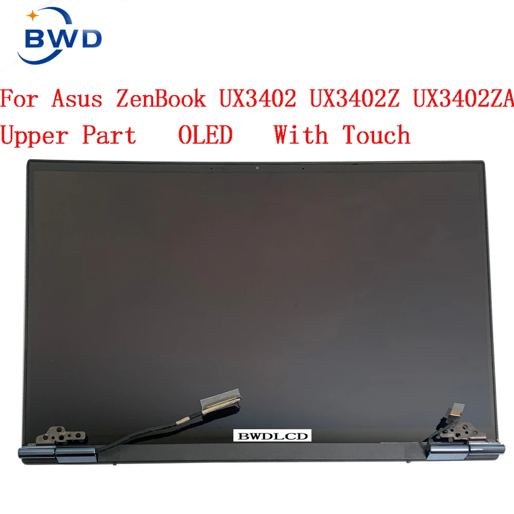 14.0 Inch For ASUS ZenBook  UX3402 UX3402Z UX3402ZA OLED 2880X1800 Display Panel Touch screen Replacement Assembly Top Half 100%