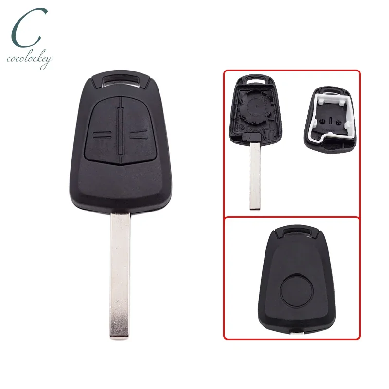 

Cocolockey Remote Key Shell for VAUXHALL Opel Astra H Corsa D Zafira B 2Button Car Keys Fob Blank Uncut HU100 Car Accessories