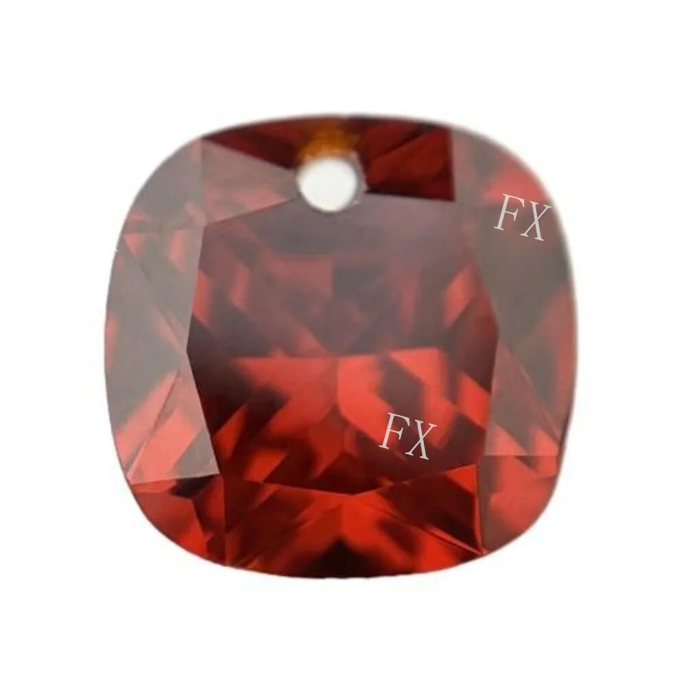 Синтетический фианит AAAAA в форме подушки с одним отверстием, камень для ювелирных изделий 4x4 ~ 12x2 высокого качества