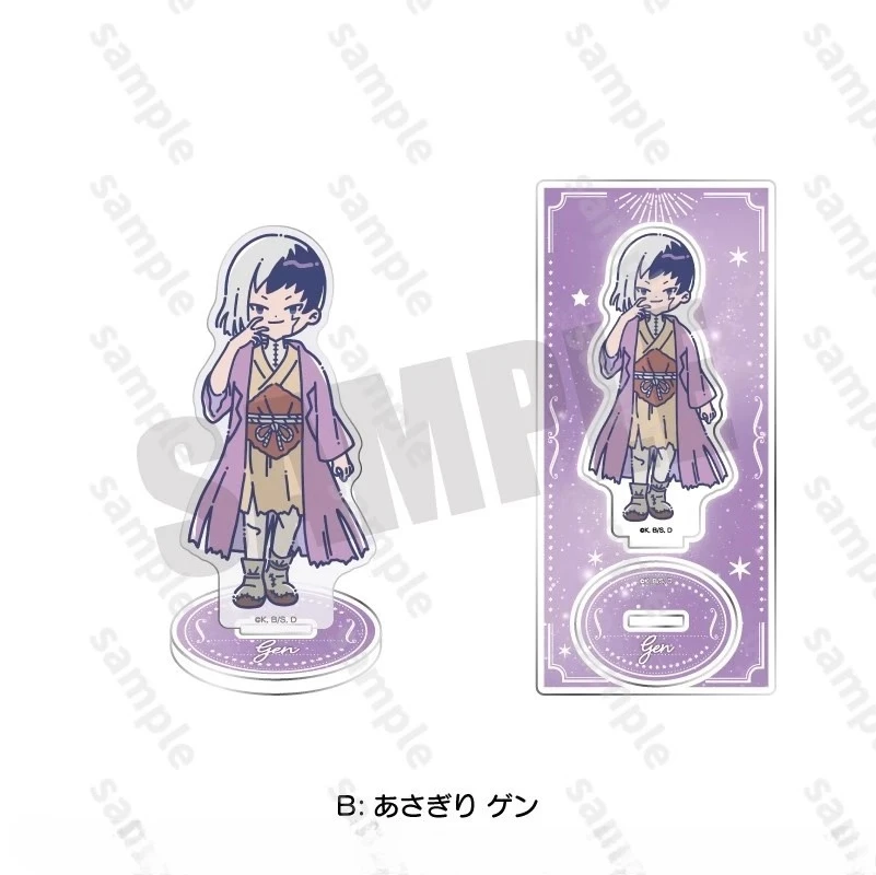 Game Ishigami Senku Asagiri Saionji Ukyo Kuromu Nanami Ryusui Acrylic Stand Doll Anime Figure Model Cosplay Toy for Gift