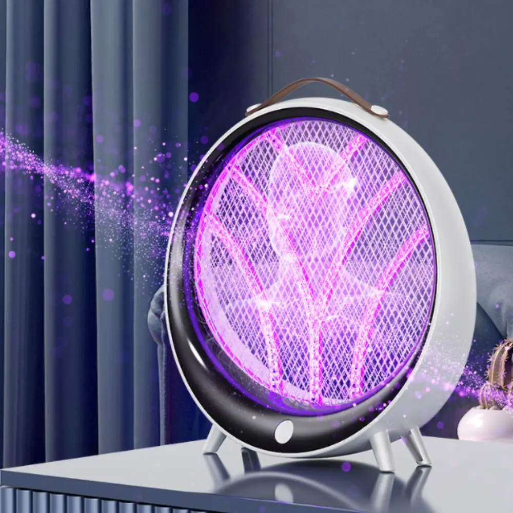 uvライト充電式ランプポータブルデュアルモード蚊取りランプナイトライト電気ショックグリッドハエたたきホテル