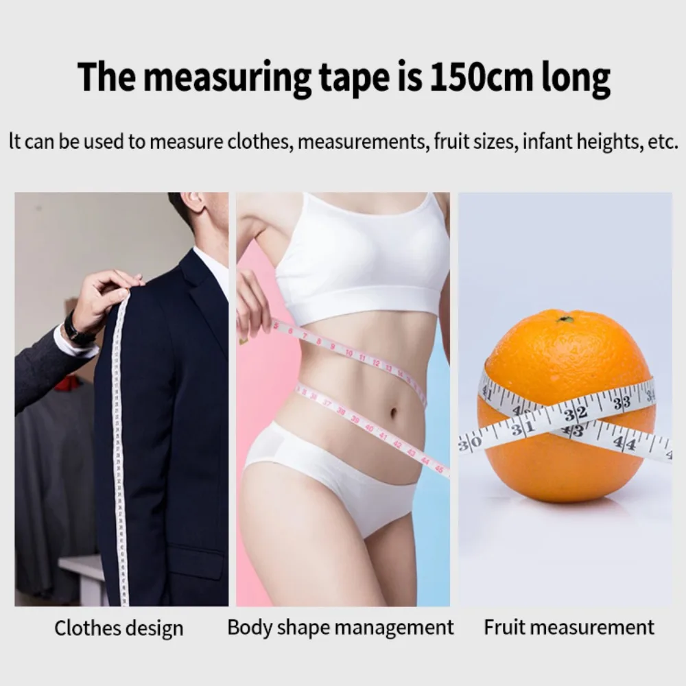 Household Roll Tape Auto Shrink Measures Height Children Ruler Retractable Ruler Tape 150cm 60