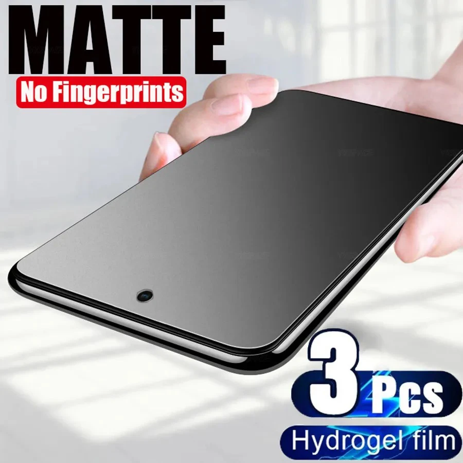 3Pcs Soft Matte Hydrogel Film For Xiaomi Mi Poco F1 F2 F3 F4 M2 M3 M4 X2 X3 X4 X5 Pro GT NFC Screen Protector Anti Fingeprint