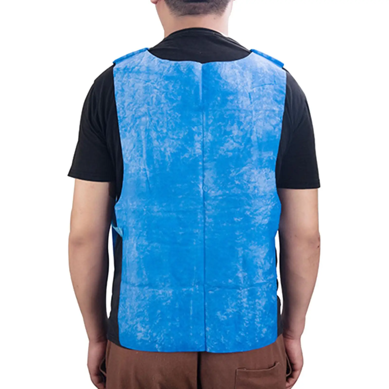 Ice Pack Cooling Vest for Men Women Outdoor Work Welding Running Cycling Fishing Hot Weather Cool Body Summer Unisex Lightweight