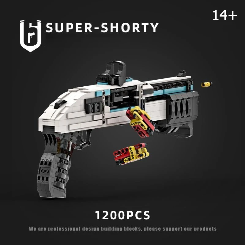 1200 قطعة نموذج بندقية انبعاث التقنية اللبنات MOC سلاح البناء الطوب مجموعة قليل لتقوم بها بنفسك اللعب هدية للطفل الكبار #1