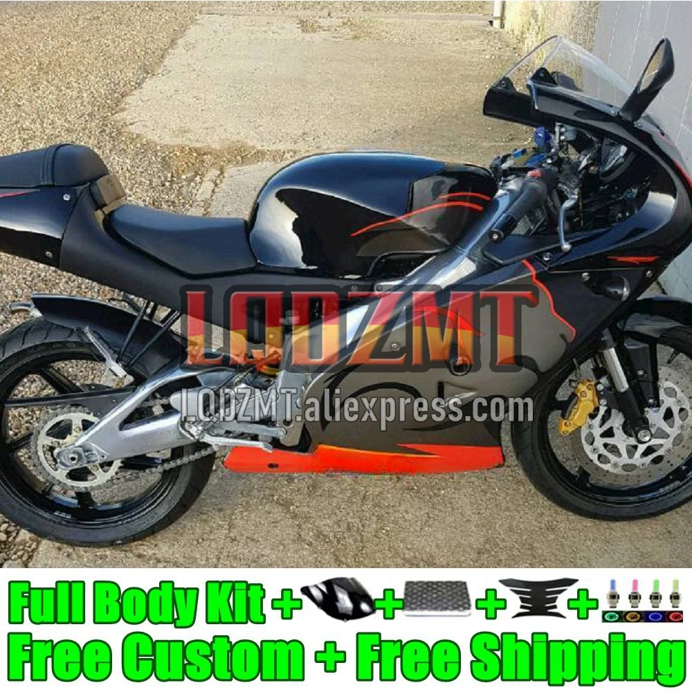 RS125R For Aprilia RS Black silvery 125 RS4 RS-125 RS125 1999 2000 2001 2002 2003 2005 12No.23 RSV125 99 01 02 03 04 05 Fairings