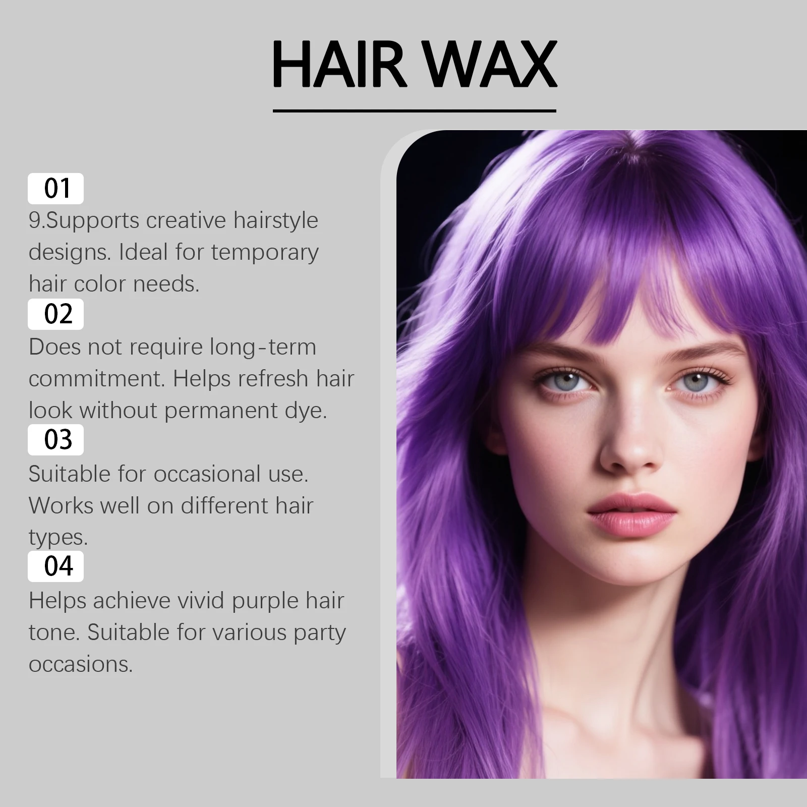 Temporary Hair Color Wax Easy  - Hair Spray Color review and price