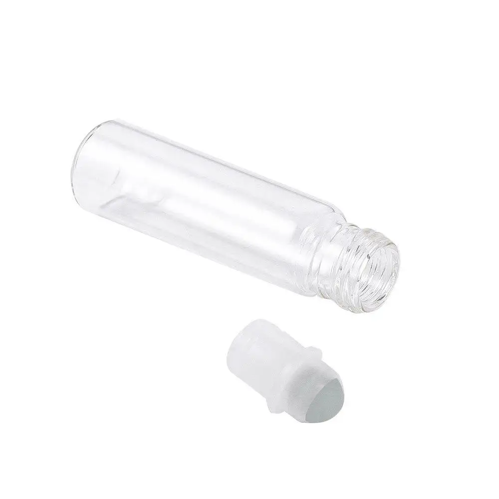 

With Glass Ball Eye Cream Cosmetic With Roll On Empty Clear Bottles Glass Roller Bottles Rollerball Bottle Refillable Container
