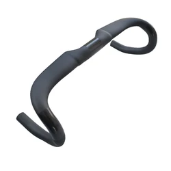 ZNIINO New 340MM Aero Road Bike Bar Inner Carbon Bicycle Handlebar 31.8MM For Bike UD Matte Carbon Bent Handle Bar