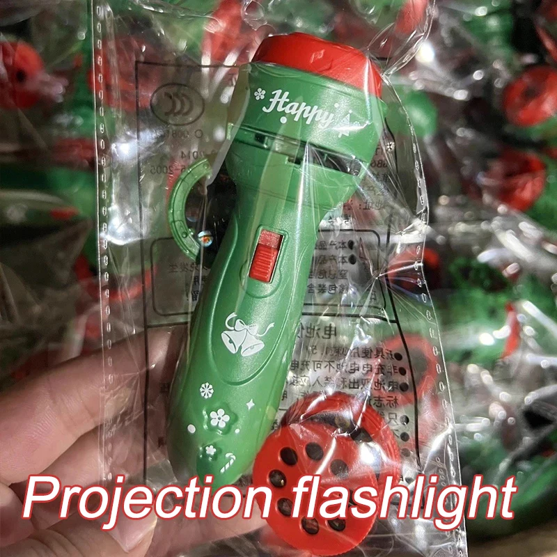 Cartoon Projection Flashlight  Creative Children Flashlight Toy Projector Baby Toys Bedtime Story Book Toy Kids Christmas Gift
