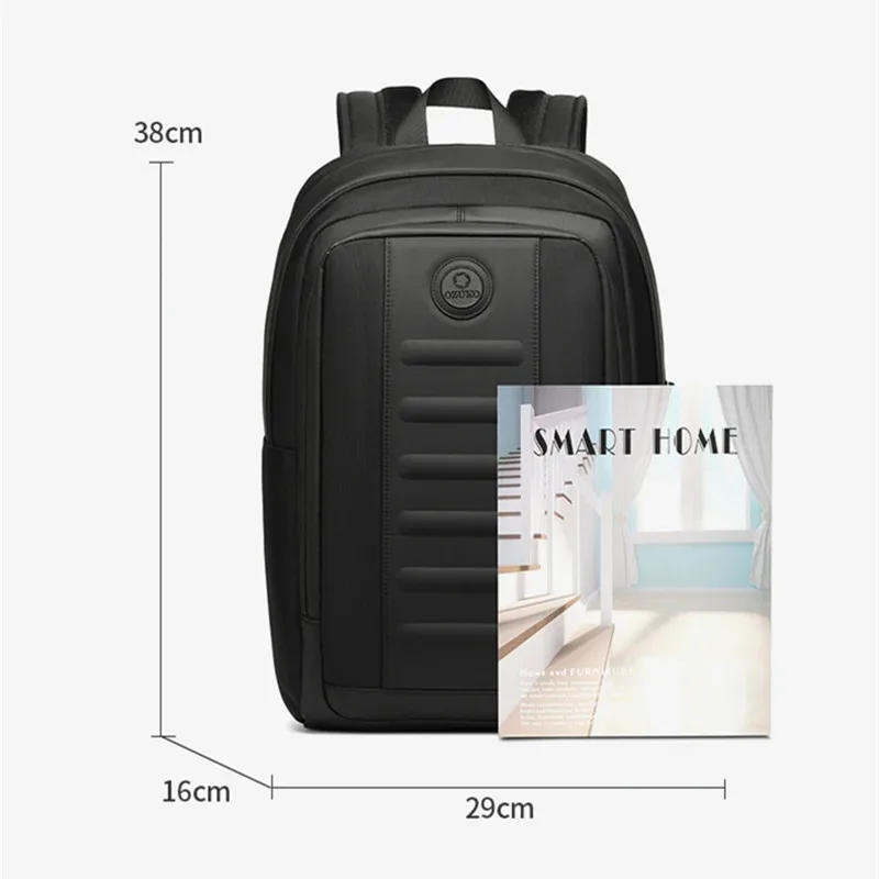 OZUKO Business Waterproof Travel Backpack Large Capacity School Bag Multi-Functional 17.3 Inch Laptop Backpacks For Man