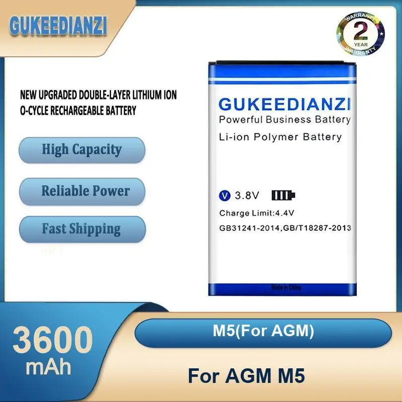 Battery For AGM A9 Glory Pro M6 M7 H1 A8 mini A1Q M5 X3 M2 X2 X2 SE A10 X5 X1 H3 H2 High Capacity - view 6