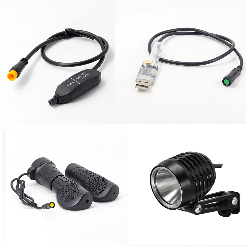 

Bafang Parts E-bike Gear Shift Sensor and Twist Throttle for BBSHD BBS02 BBS03 BBS01 Motor, Ebike Light and Thumb Throttle