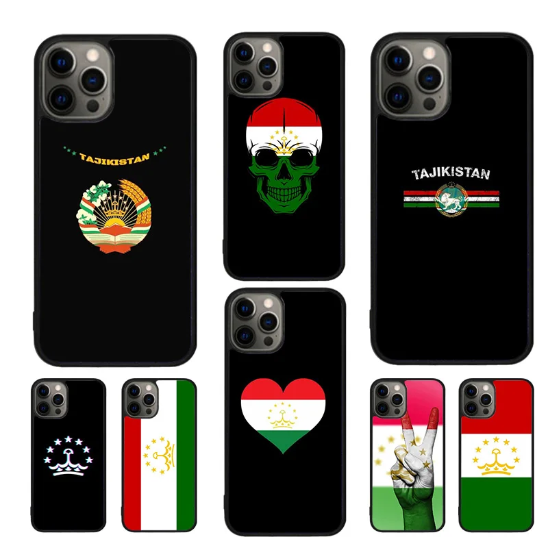 Tajikistan Flag Phone Case For iPhone 16 15 14 11 12 13 mini Pro  XR XS MAX Plus coque Cover Shell