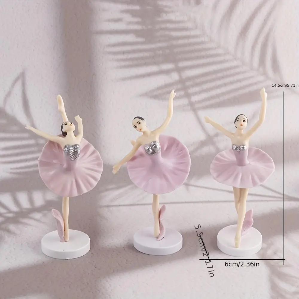 Adorable ballerina statue, made of PVC material, requires no electricity - perfect for decorating home living room, bedroom, off