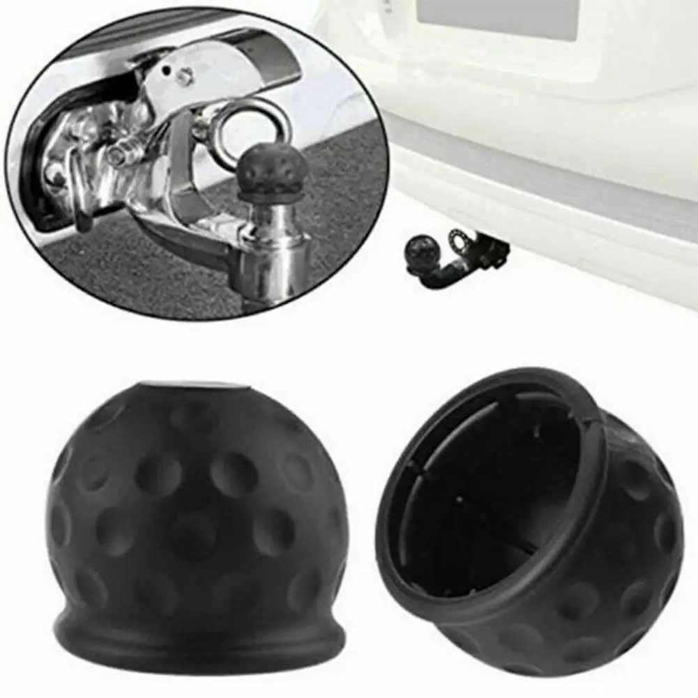 4 Colors Universal 50MM Tow Bar Ball Cover Cap Trailer Bar Accessorie Universal Tow Protect Ball Trailer Cover Hitch Towbal O4Z8