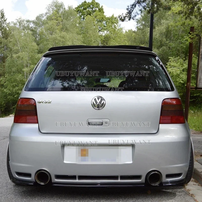 UBUYUWANT Rear Roof Lip Spoiler For 99-06 VW Golf 4 MK4 R32 ABS Plastic Glossy Black Car Tail Wing Decoration