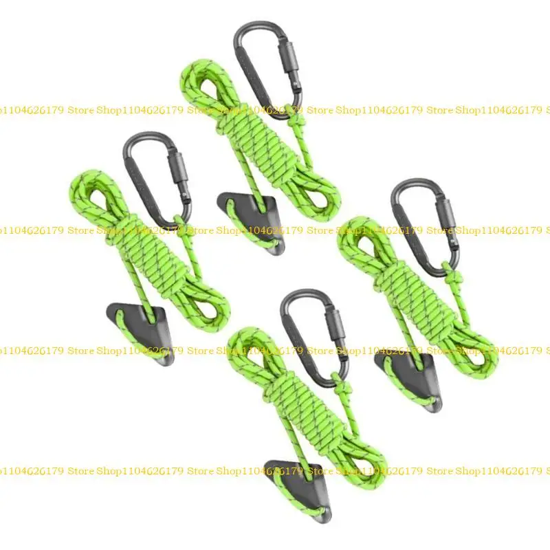 

A1A2 4Pcs Reflective Tent Guy Rope Tent Guide Rope Winds Line for Awnings Camping