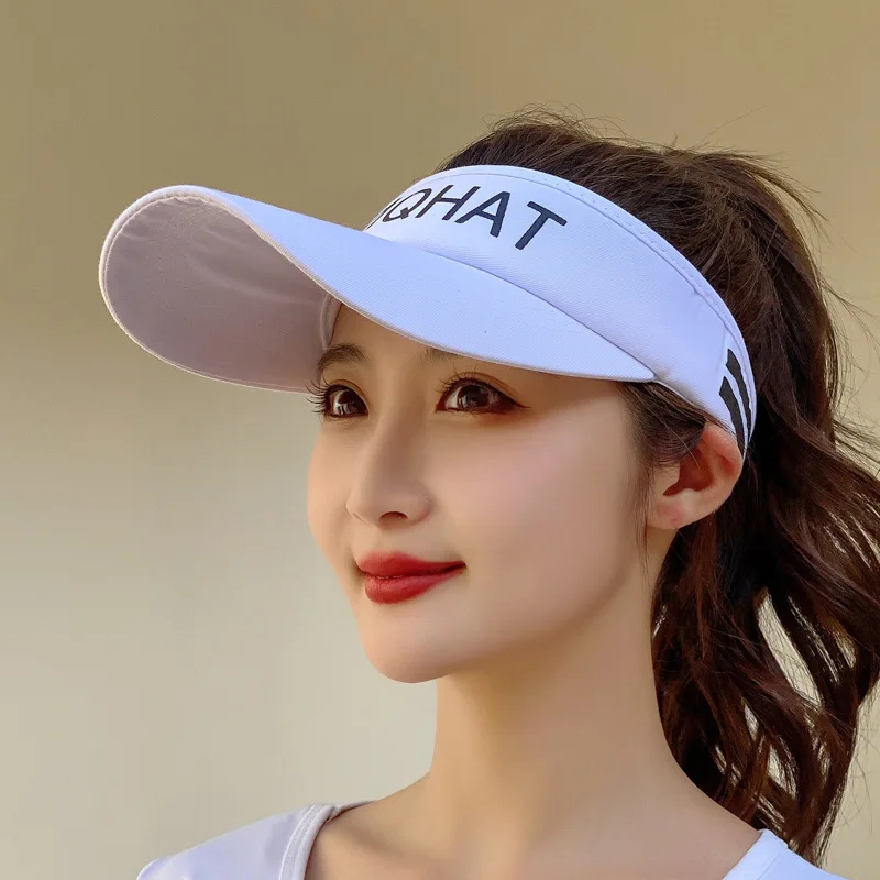 New men's And women's Big Head Hollow Top Golf Cotton Hat Outdoor Sports Sun Hat Printed Sun Hat Big Brim Leisure Hollow Top Hat