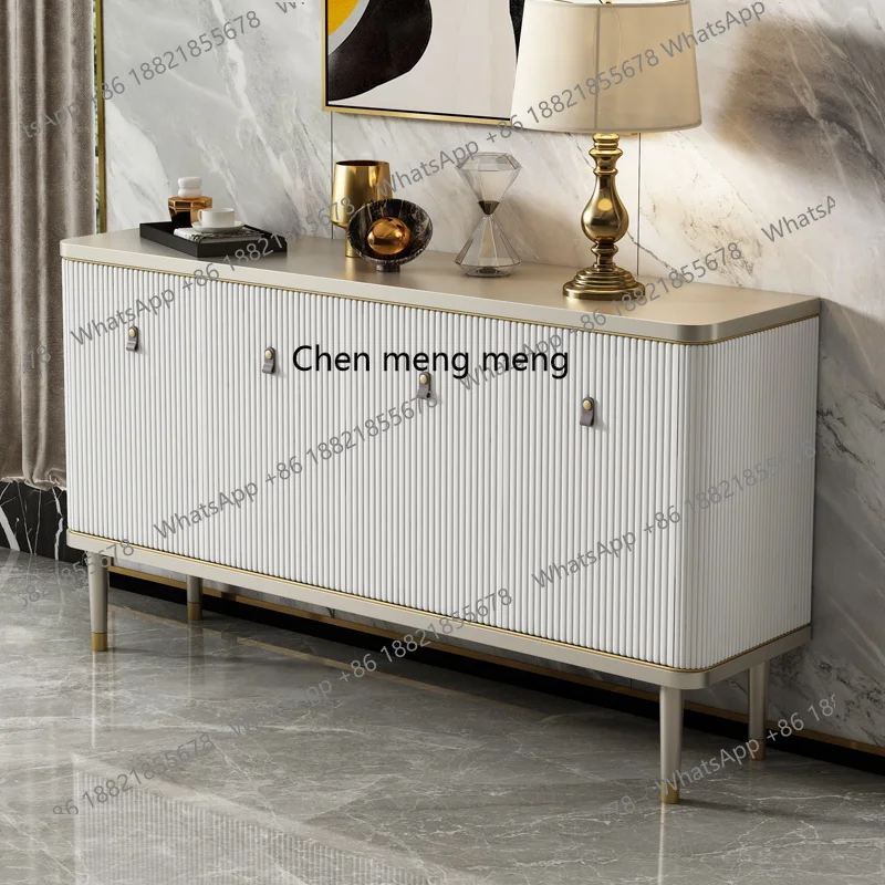 

American light luxury dining side cabinet, living room porch cabinet, household storage cabinet, decorative foyer