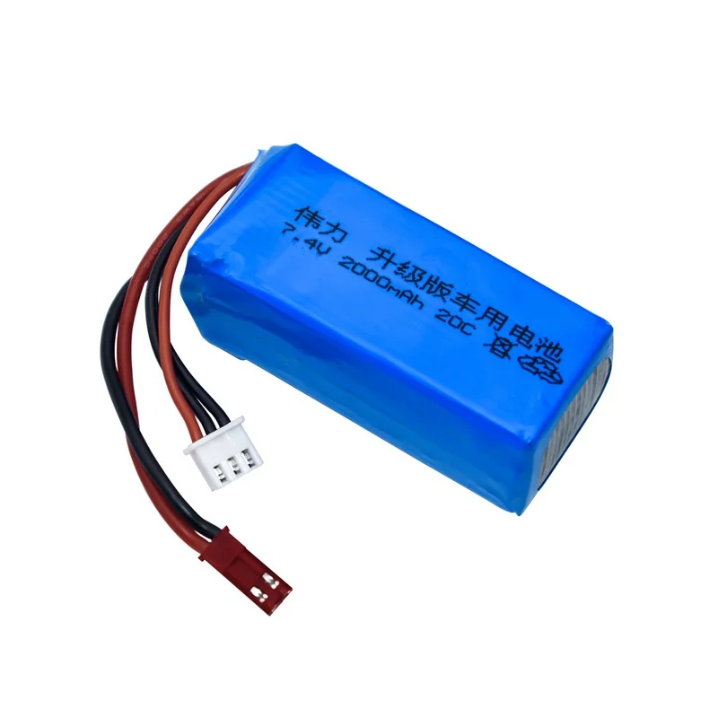 7.4V 2000mAh Rechargeable Battery 20c For A949 A959-B A969 A979-B K929-B Remote Control car 2s 7.4v LiPo Battery For Wltoys Car