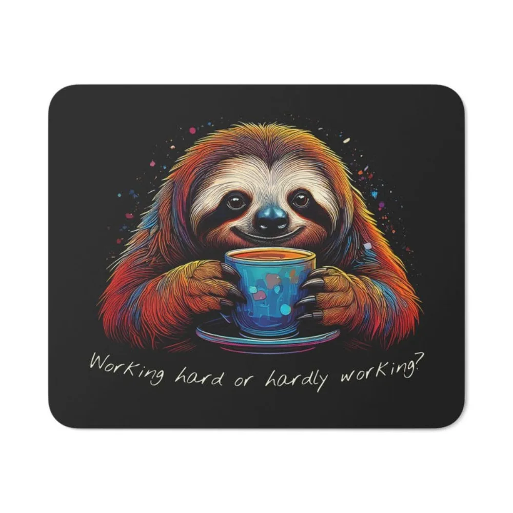 

Cute sloth desk mousepad is suitable for home and office is a high-quality, washable and anti-slip computer desktop decoration