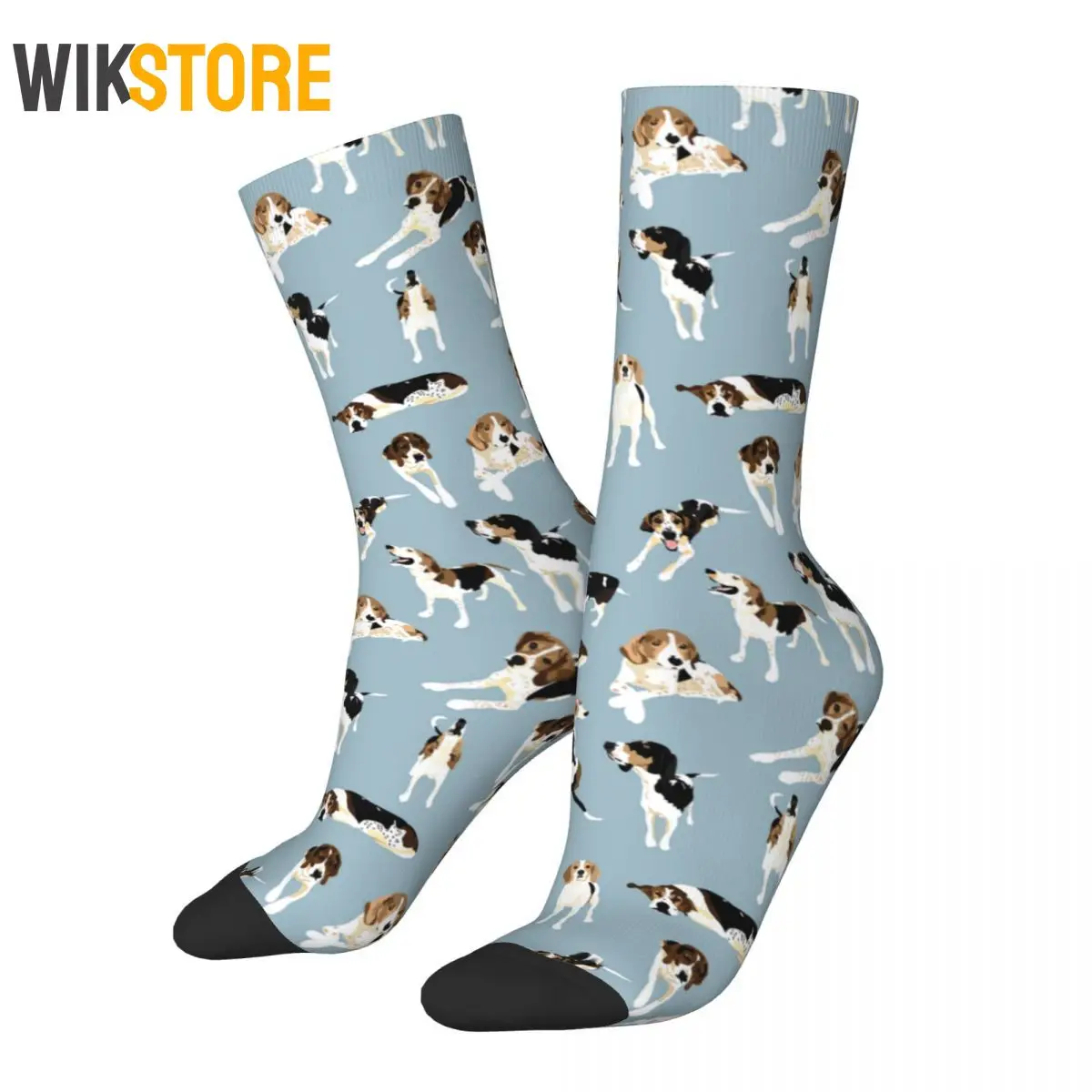 Cool Tree Walker Coonhound Basketball Socks Animal Fashion Crew Socks for Men Women Male Unisex Breathable Breathable Sock