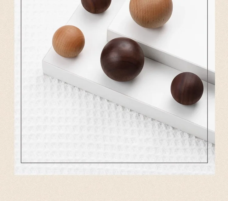 Natural Solid Wood Cabinet Handles Nordic Kitchen Drawer Pulls Walnut Durable Round Wooden Knobs Furniture Handle