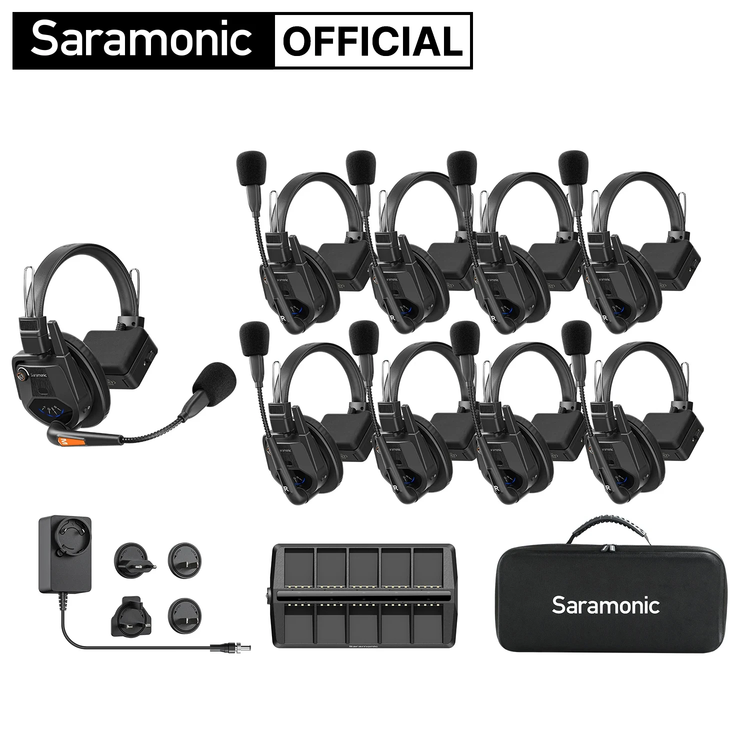 Saramonic Witalk9 WT9S Wireless Headset Full-duplex Intercom Communication System for Filmmaking Live performances Sports Events