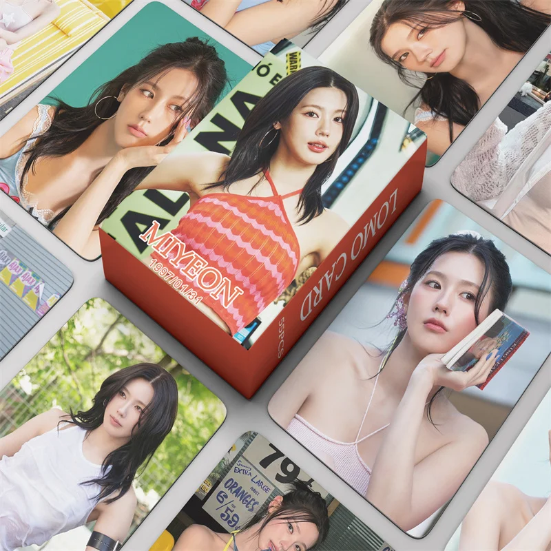 55Pcs/Set (G)I-DLE Idol Girl MiYeon New Album I SWAY Photocards SoYeon ShuHua Minnie HD Printd Personal Lomo Card Fans Gift