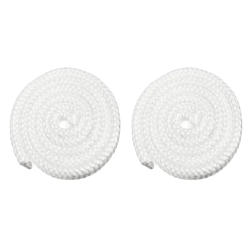 2Pcs Fiberglass Stove Door Seal Rope 78inch Heat Resistant Gasket For Wood Burning Fireplace Log Burner Replacement 6-12mm