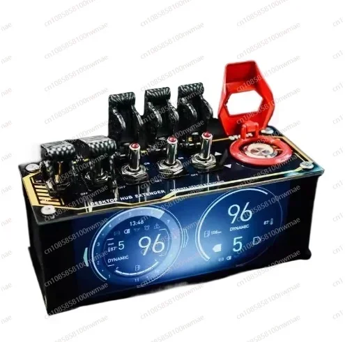 Tischdekoration, Retro-Modeblock USB Plug-in Dockingstation, RGB-Schalter Atmosphärenlicht, Geburtstagsgeschenk