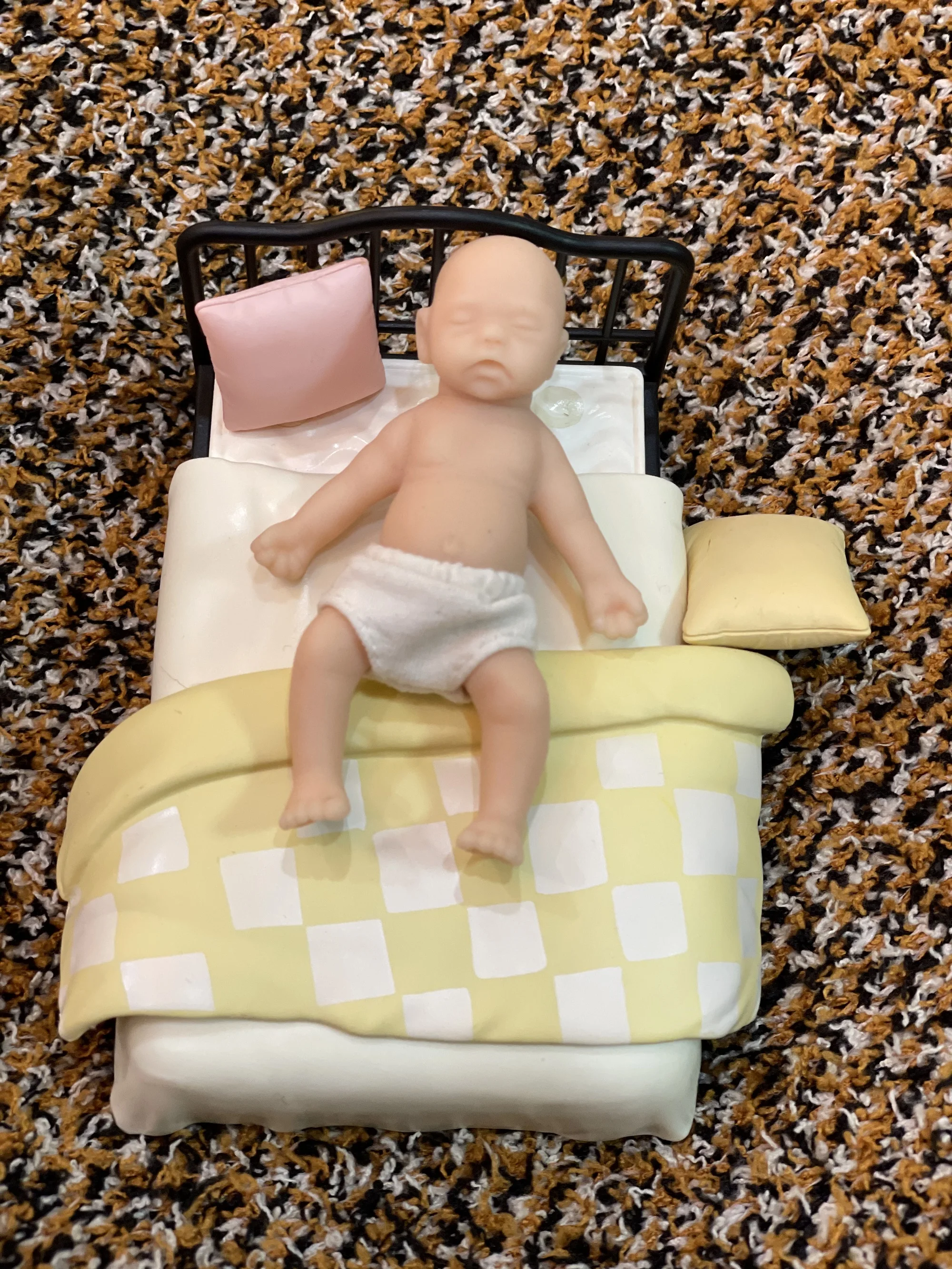 Painted/Unpainted 8CM Full Solid Silicone Bebe Reborn Dolls Handmade Cute Boys And Girls Reborn Silicone Dolls реборн мальчик