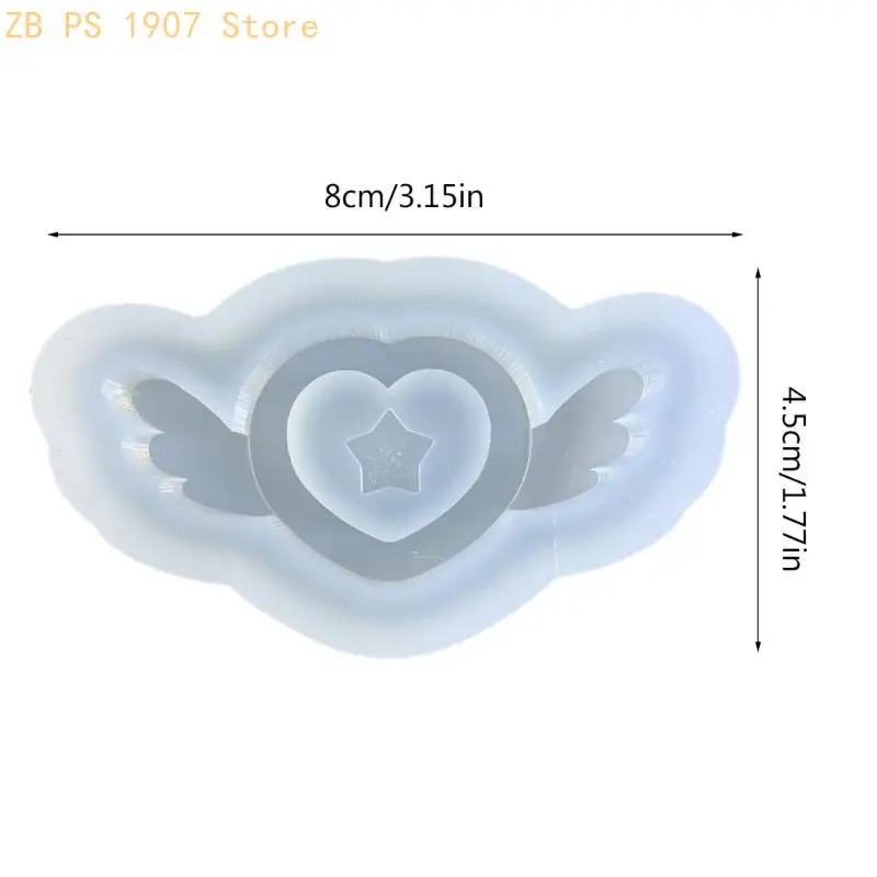 Angel-wing Resin Shaker Mold,Silicone Mould Resin Shaker Molds Resin Epoxy Casting Shaker Mould for DIY Crafts 55KA - view 6