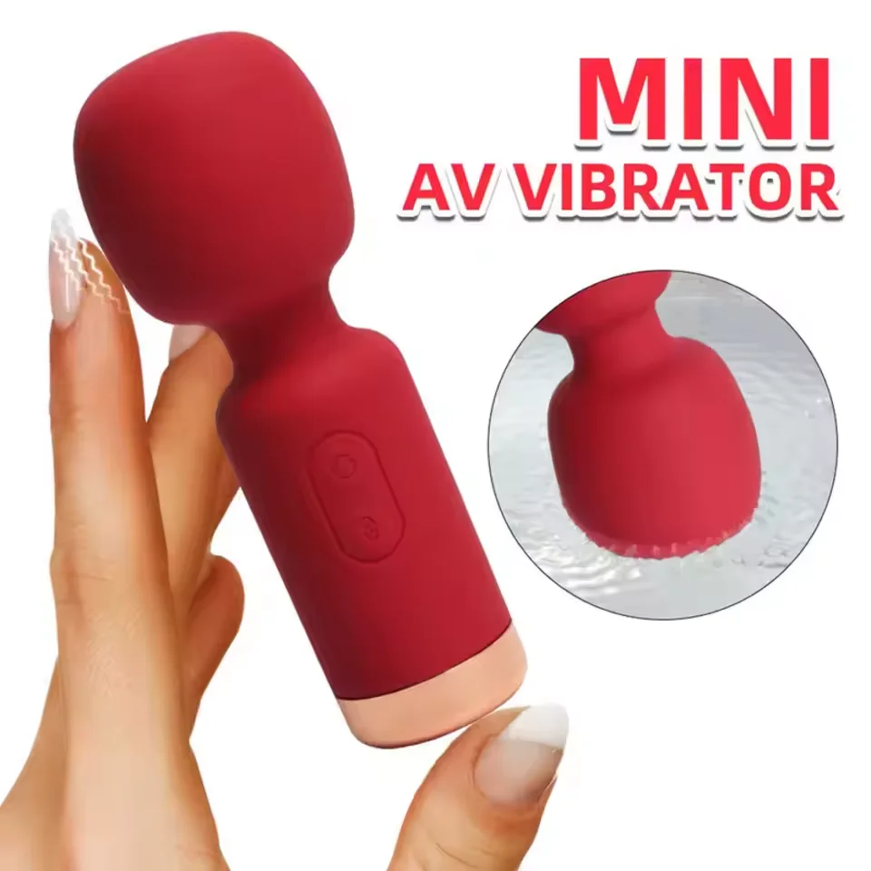 Mini G Spot Vibrator for Women AV Magic Wand Vangin Nipple Massager Dildo Clit Stimulator Female Masturbator Sex Toy for Adult