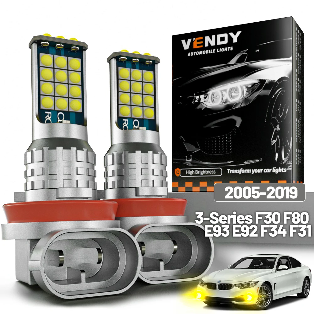 2pcs LED Fog Light For BMW 3 Series F30 F80 E93 E92 F34 F31 2005-2019 2006 2008 2009 2010 2011 2012 2013 2018 Canbus Accessories
