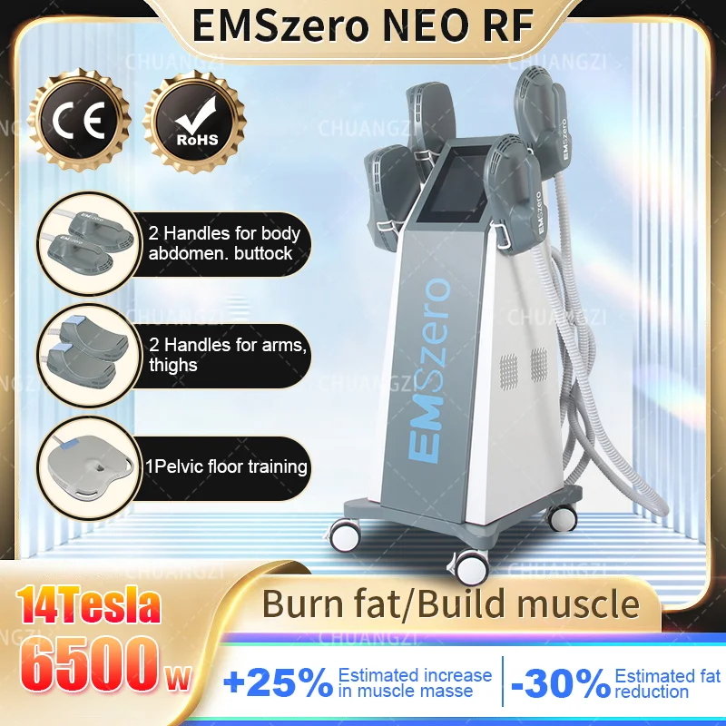 14Tesla 6500W DLS-Emslim Electromagnetic Weight Loss Shaping Machine EMSzero Muscle Weight Loss Stimulator Fat Remover