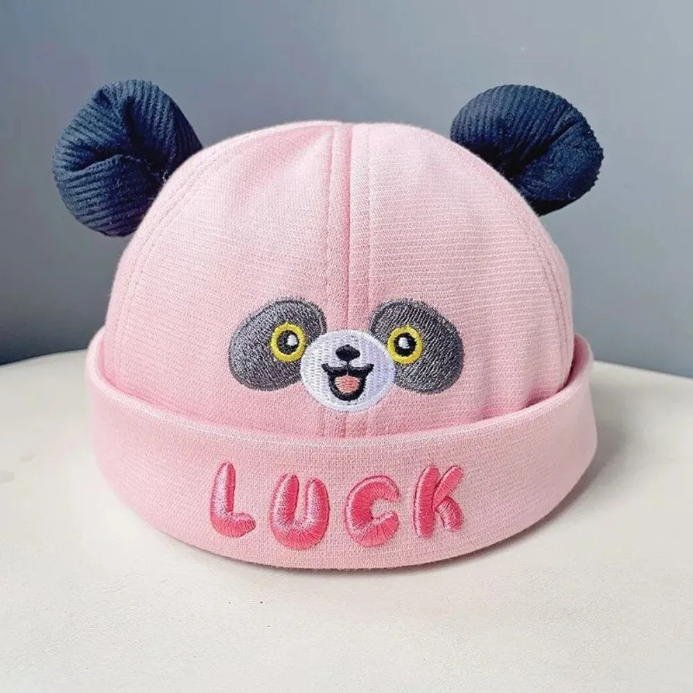 

Fashion Cute Panda Brimless Hat Cartoon Casual Infant Beanie Cap Dome Melon Cap Spring Autumn