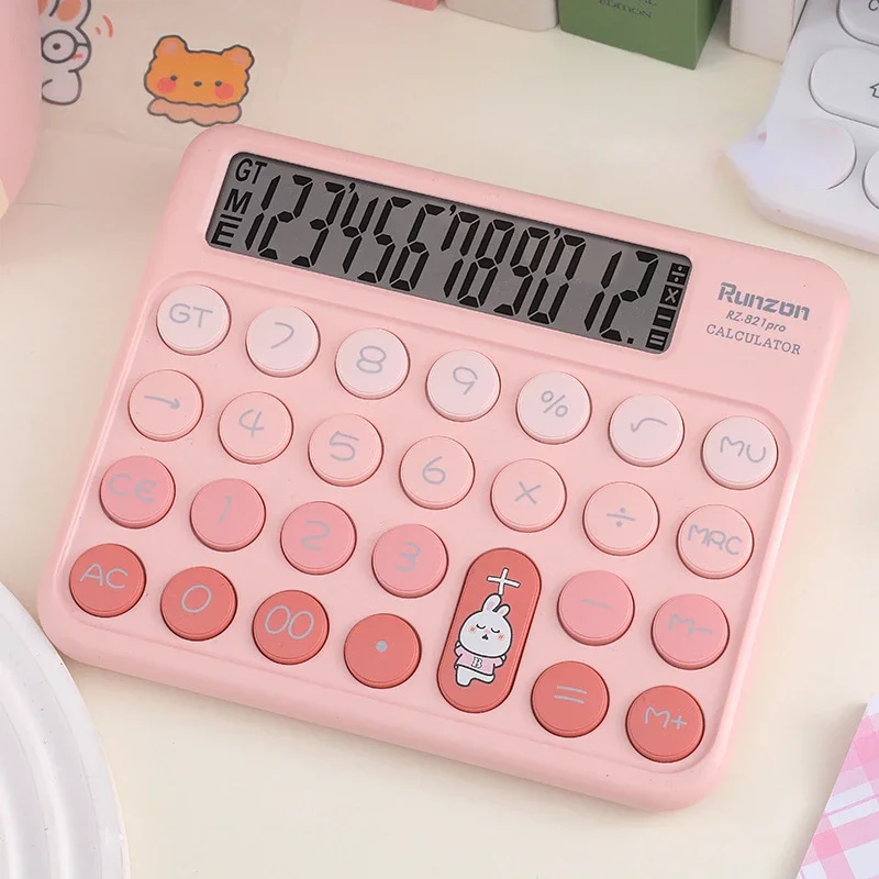 Cute Big key computer Large Display Mechanical Dot Keyboard Back To School Supplies Students/Finance Stationery