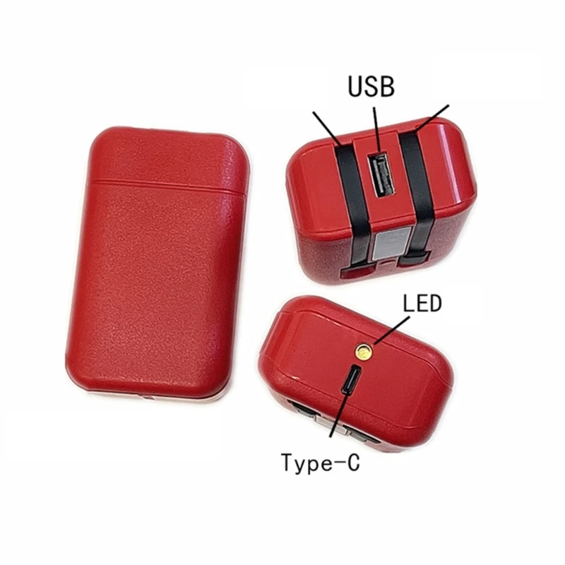 Powerbank Cases Micro / Type-C USB Port Powerbank Shells 2x 18650/18700/20700/21700 Charger DIY Box