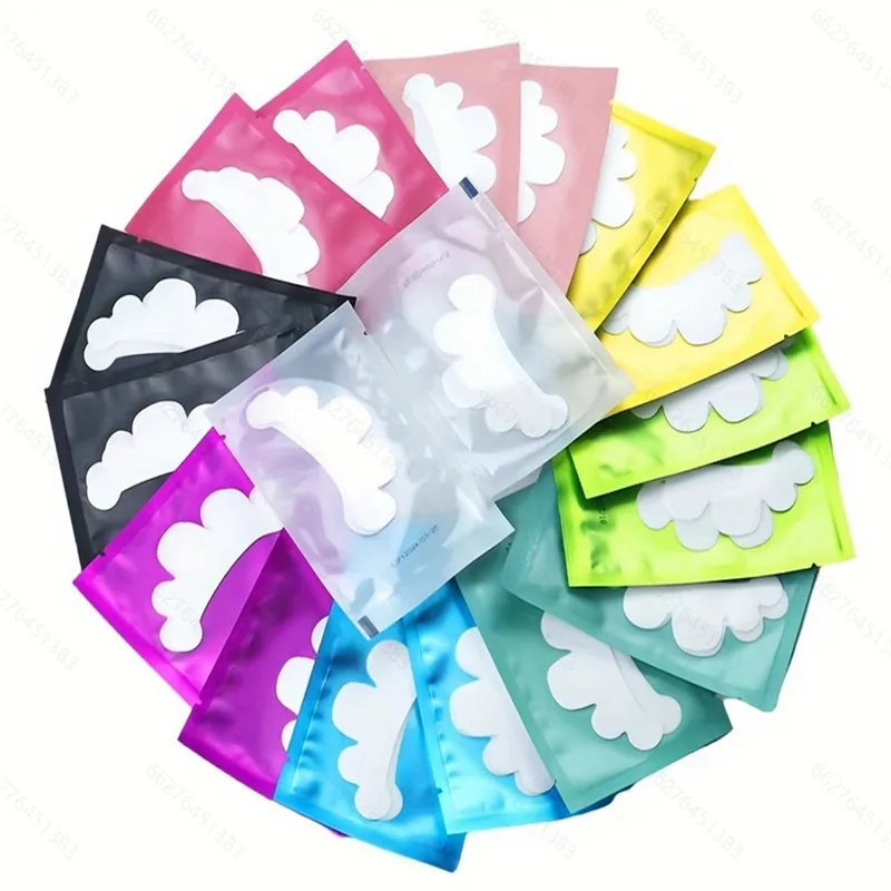 50 paia di estensioni delle ciglia adesivi per occhi toppe idrogel innesto ciglia sotto cuscinetti per gli occhi estensione delle ciglia ciglia strumenti trucco