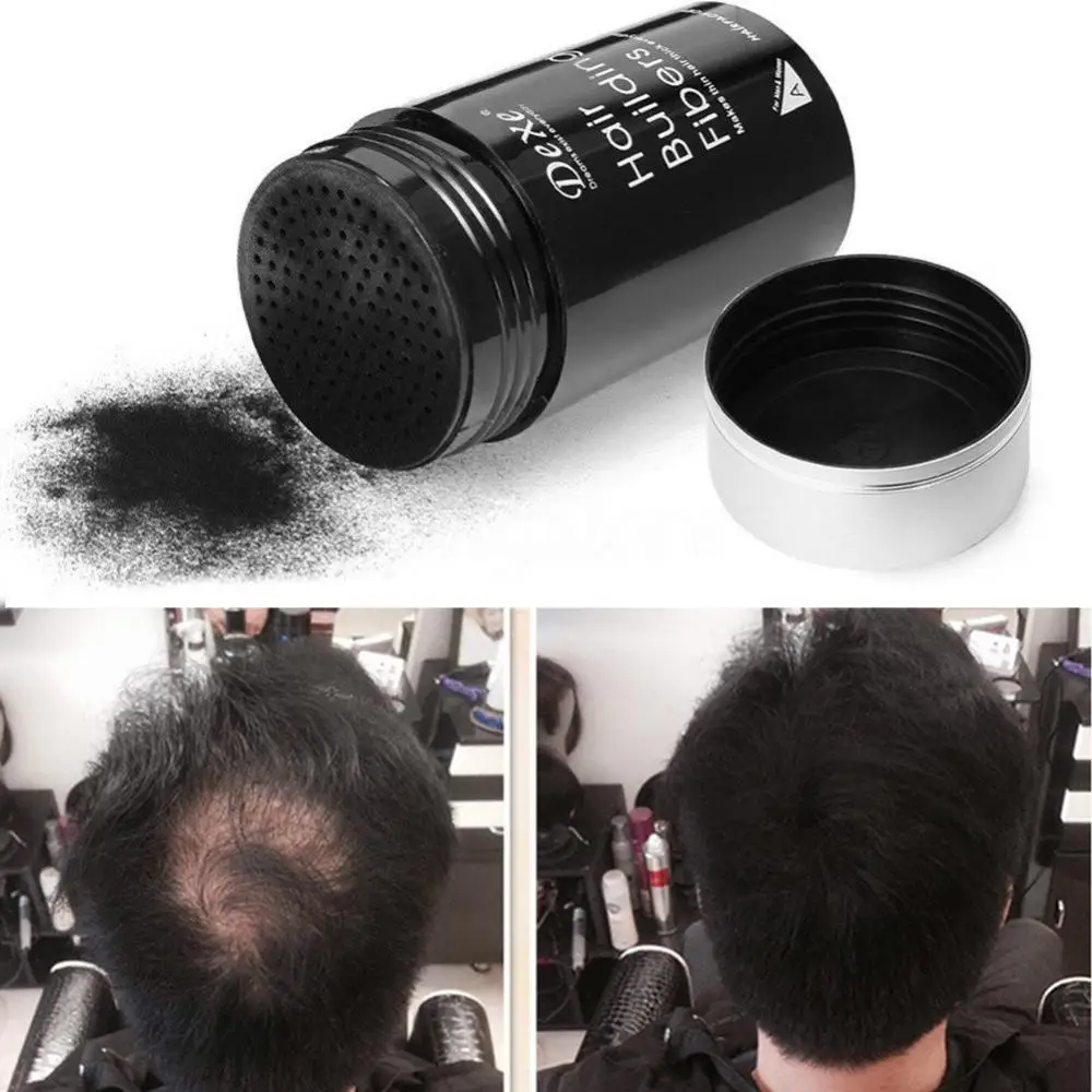 Hair Building Fibers 22g Keratin Plant Fiber Applicator Anti Loss Thickening Hair Growth Powder